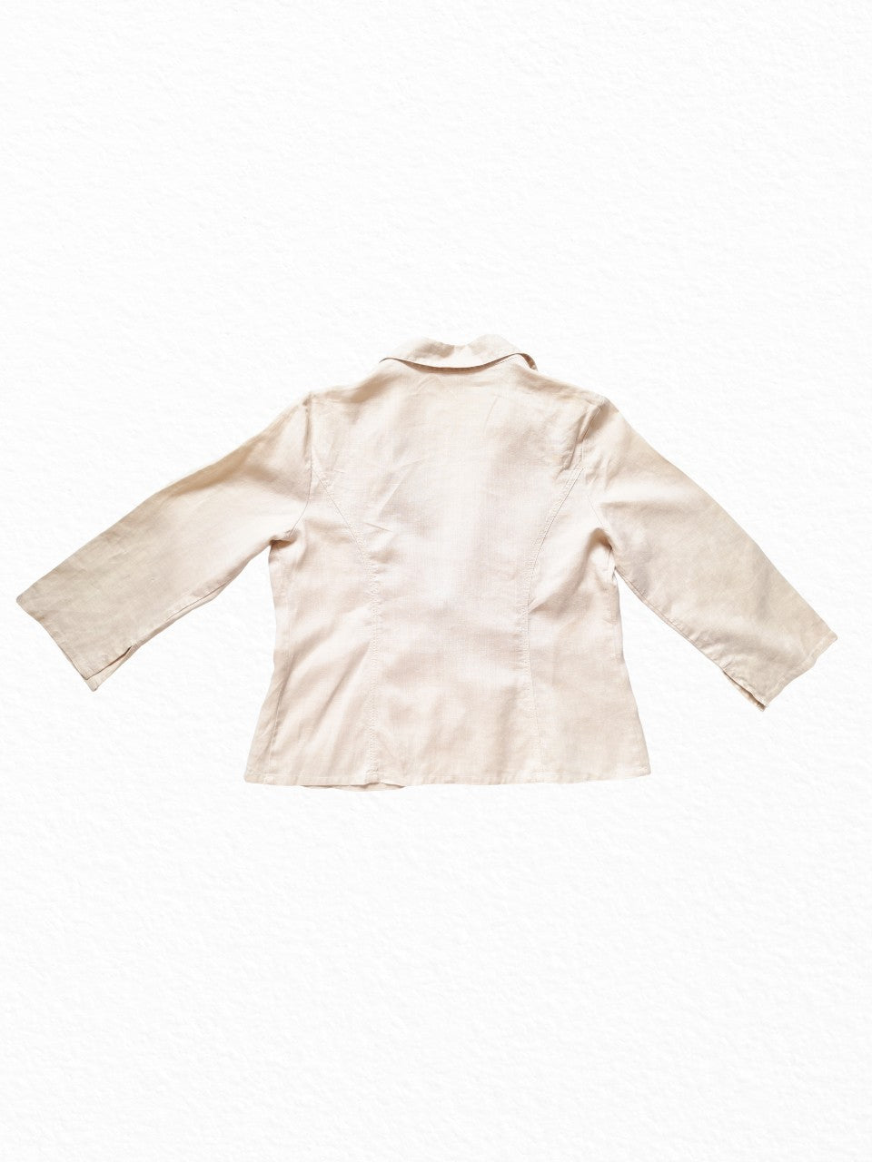Veste en lin crème style japonais