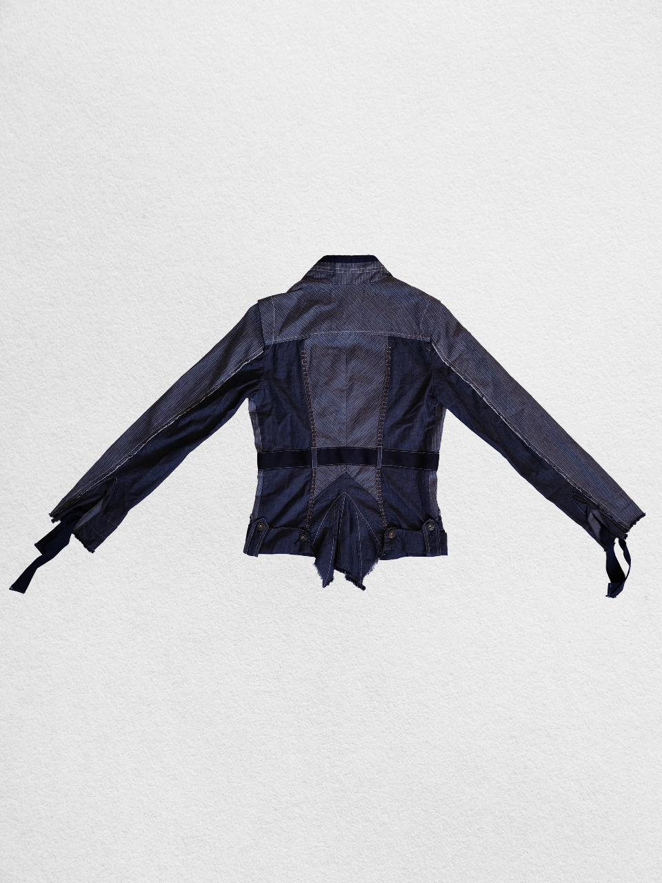 Veste en jean NTS patchwork