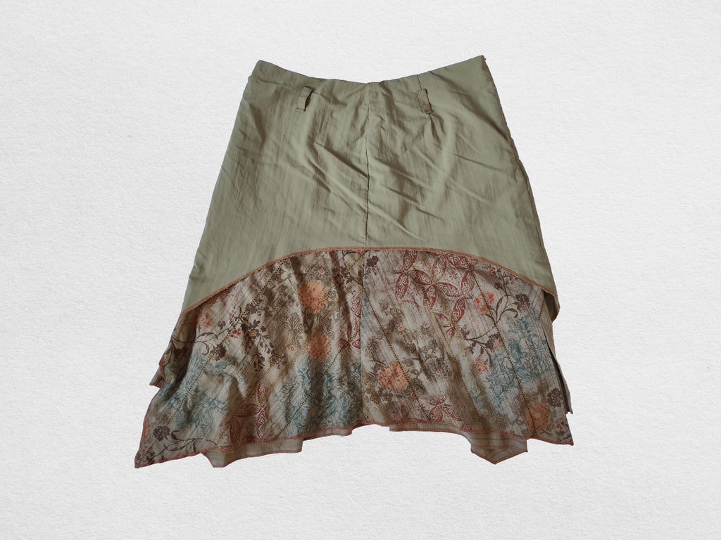Jupe asymétrique imprimé floral