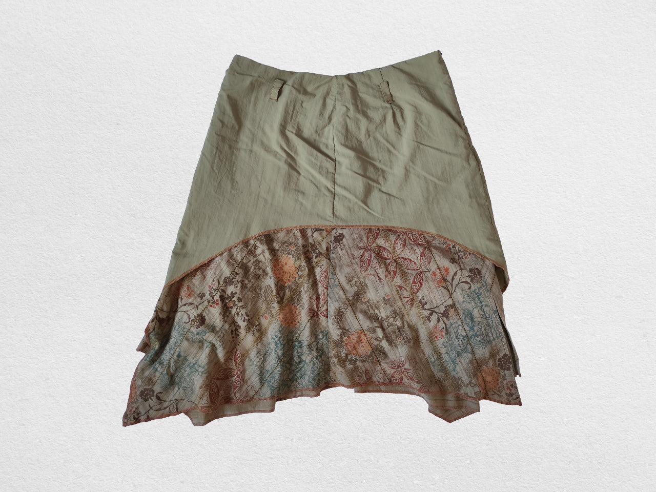 Jupe asymétrique imprimé floral