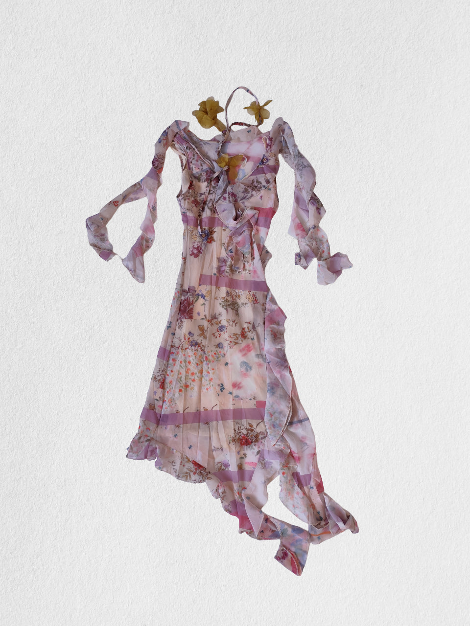 Robe florale rose chic