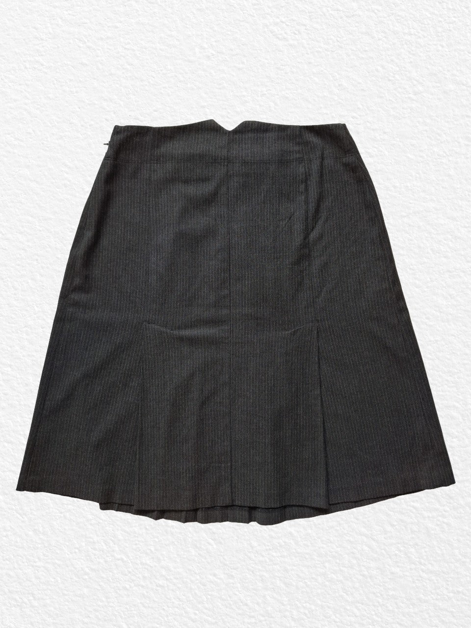 Jupe noire taille basse plissée