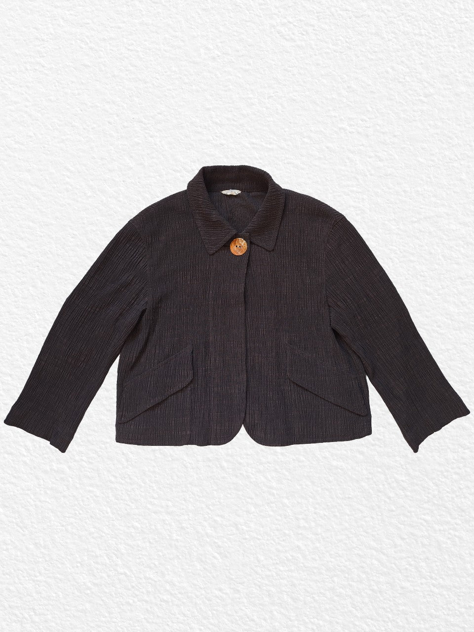Japanese brand brown jacket with single button