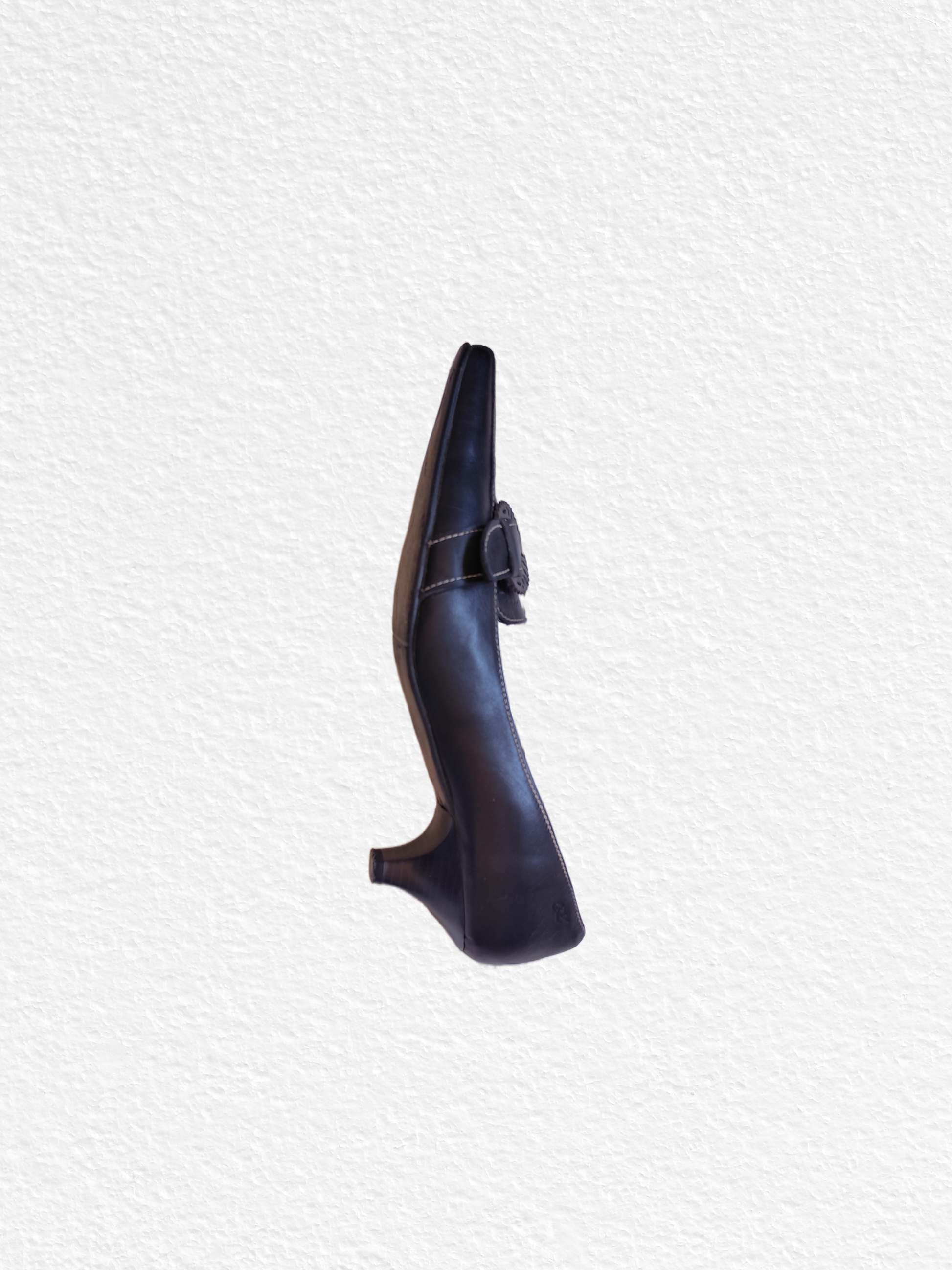 chaussures en cuir noir