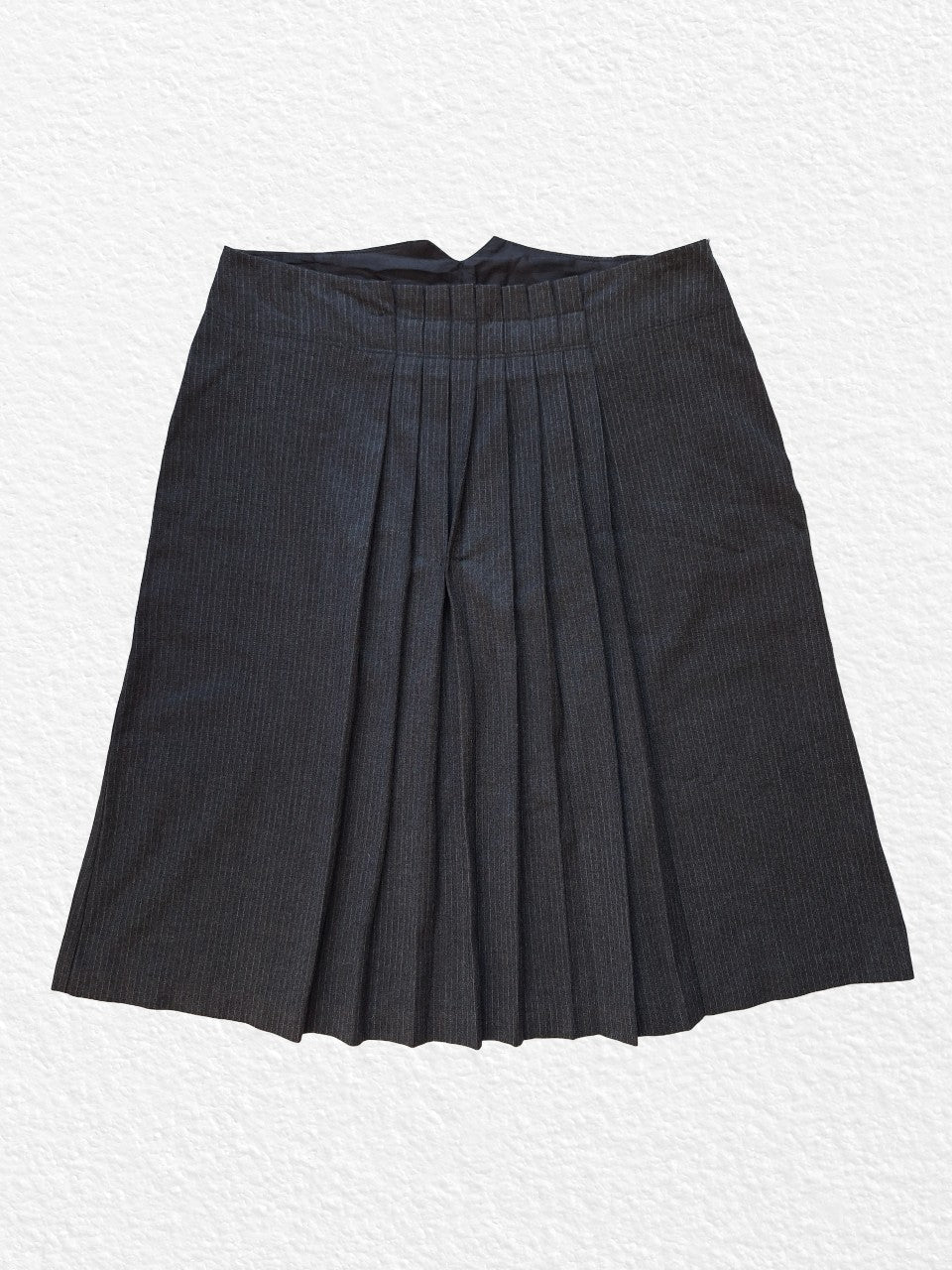 Jupe noire taille basse plissée