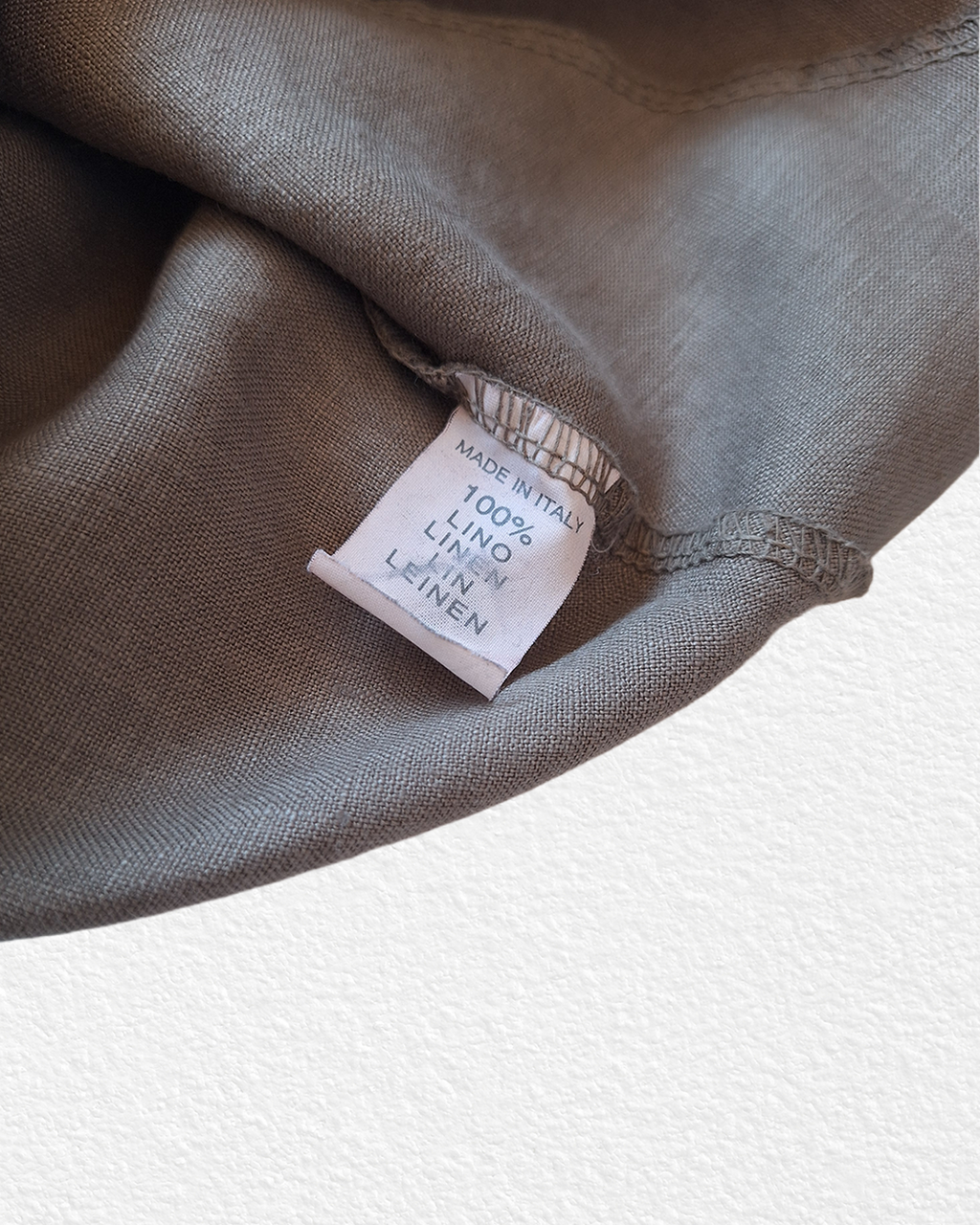Made in Italy grey-brown linen cami - M