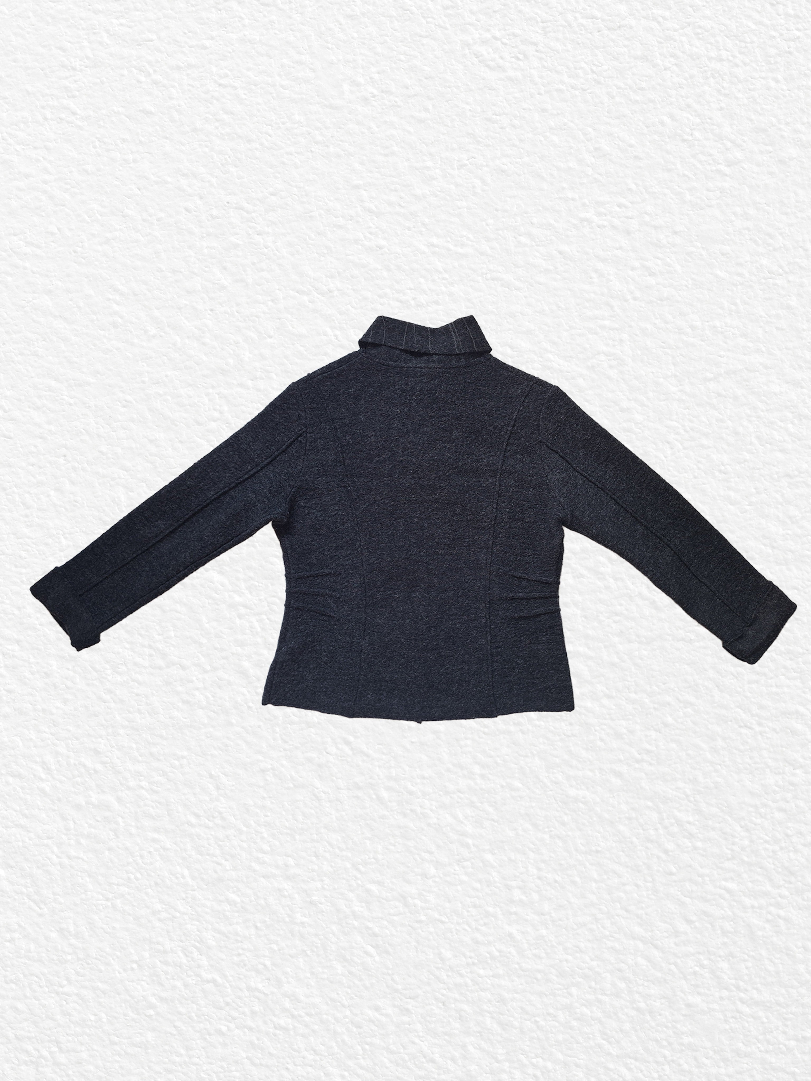 Dark gray button-up jacket