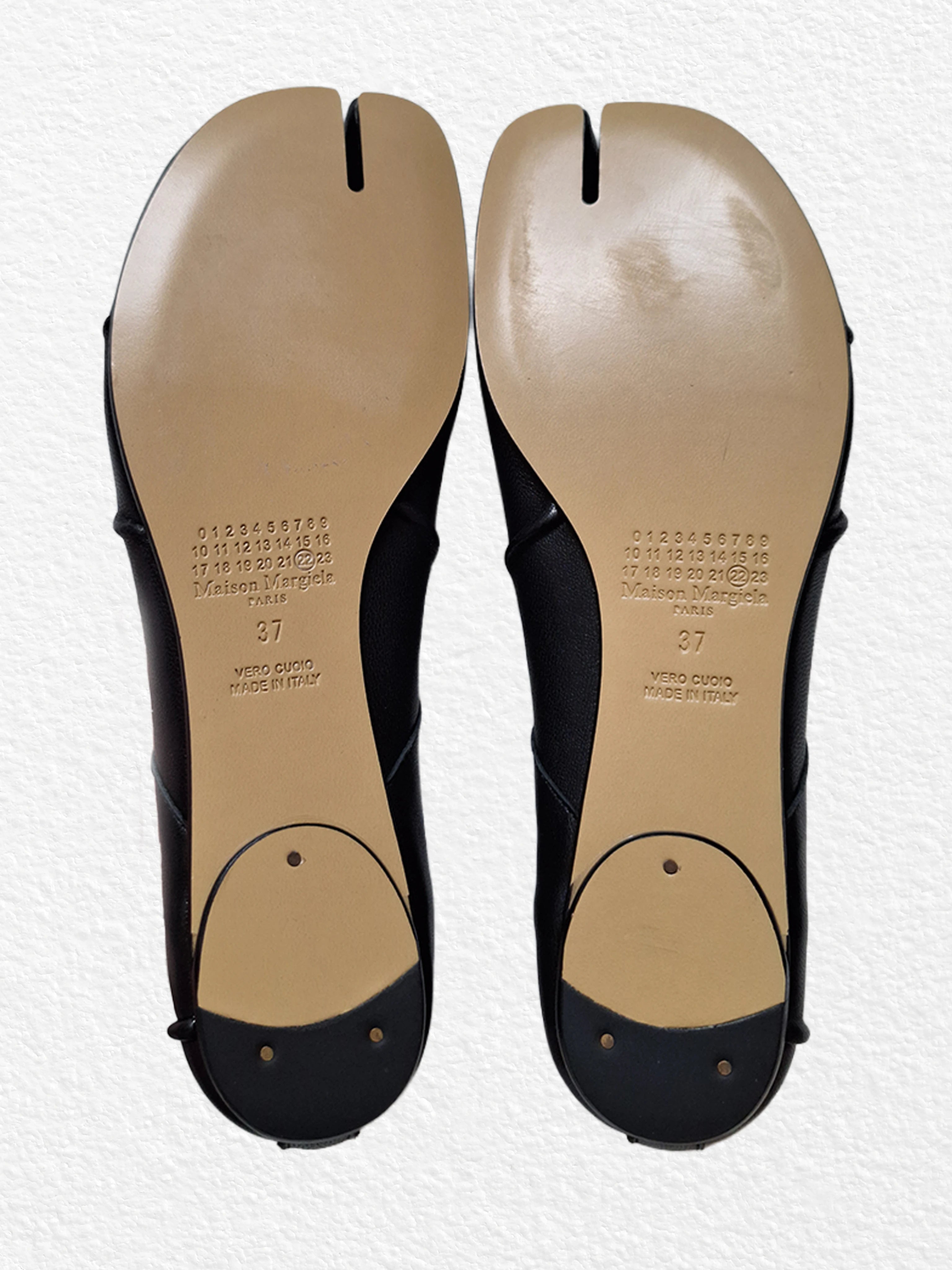 Maison Margiela Black Leather Tabi