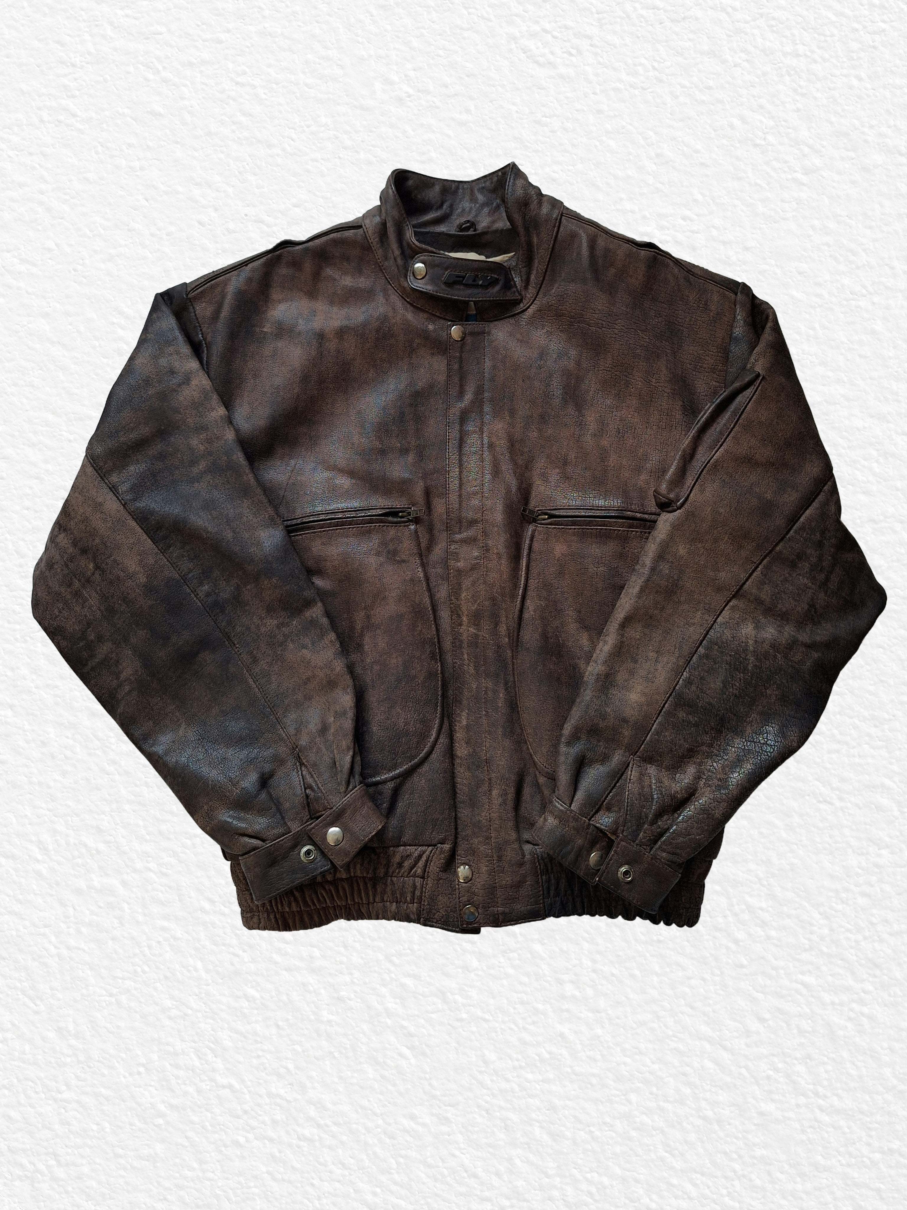 RARE Brown Genuine Leather Jacket