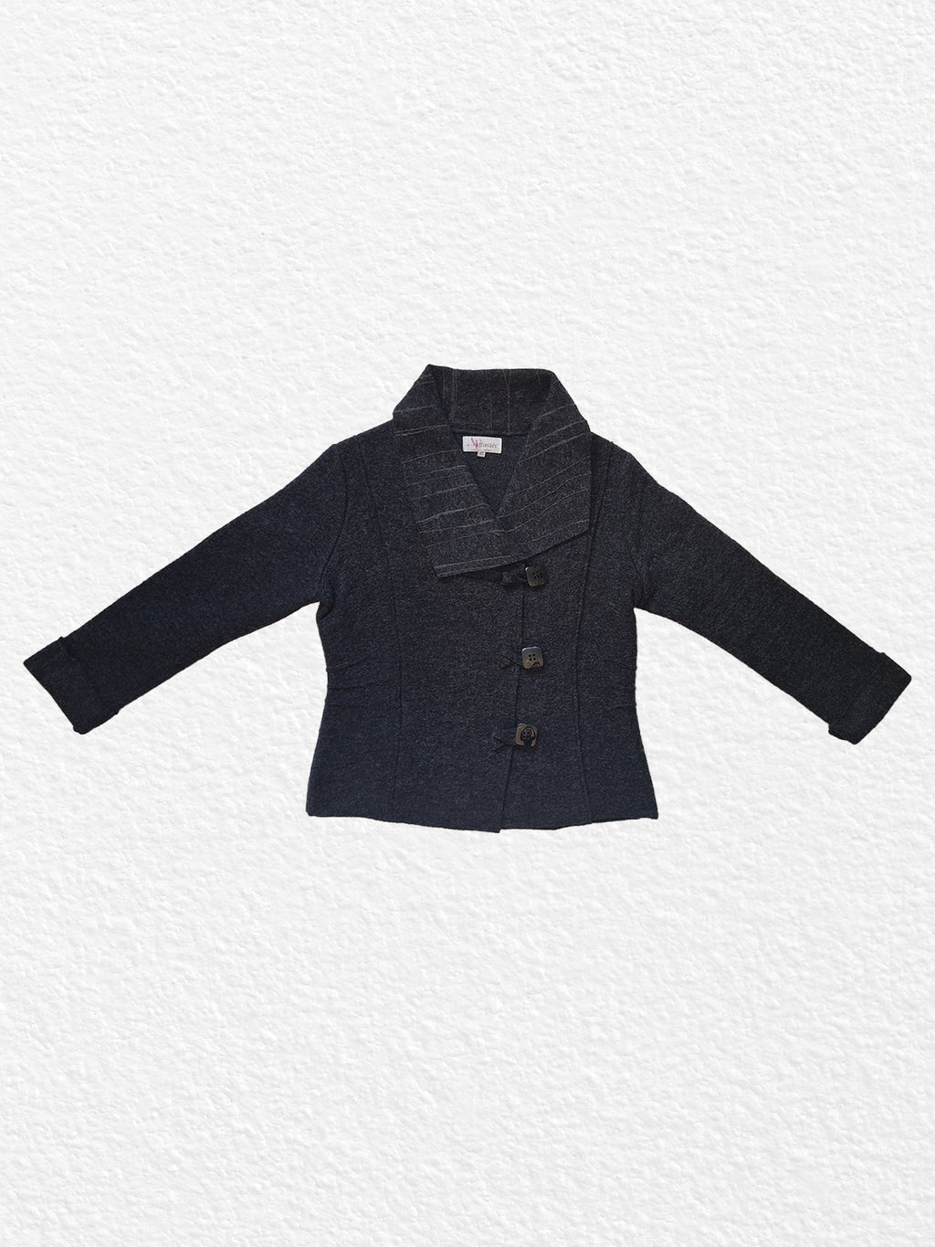 Dark gray button-up jacket