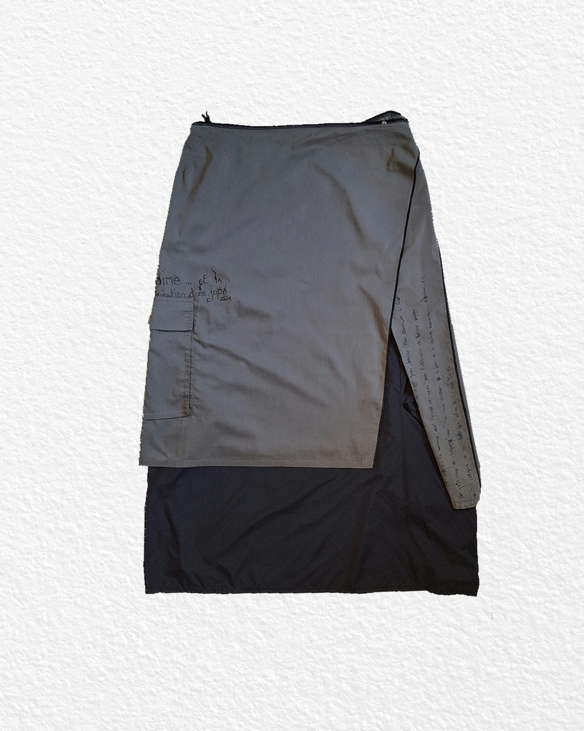 RARE Cop Copine Long Two-Layer Skirt - M