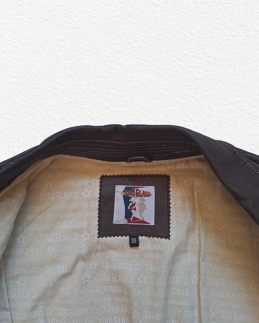 JUAN BLANCO Genuine Leather Jacket -S