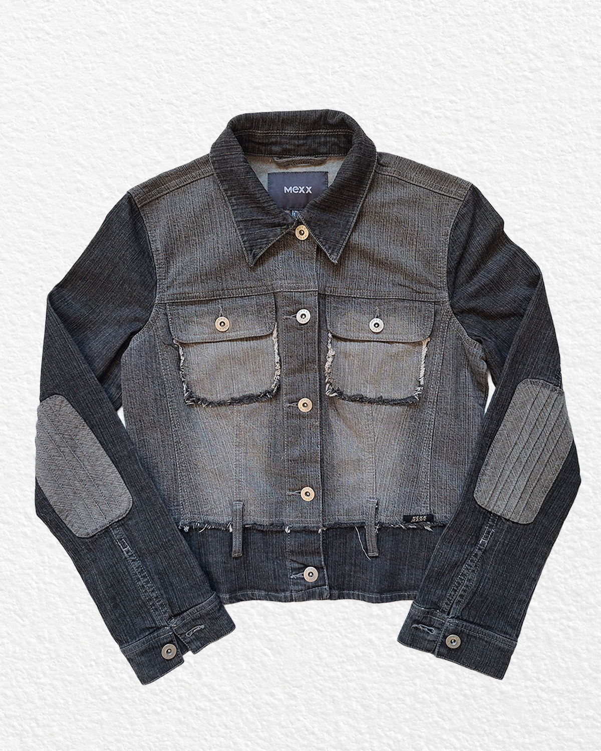 Denim jacket with details - S