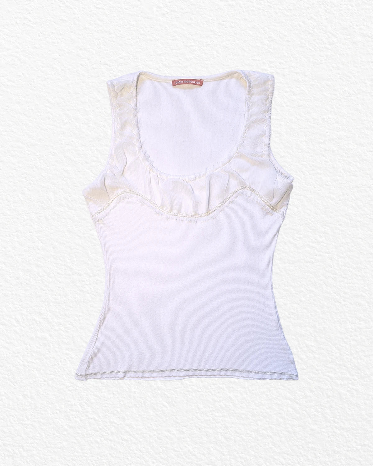 White Sleeveless Top