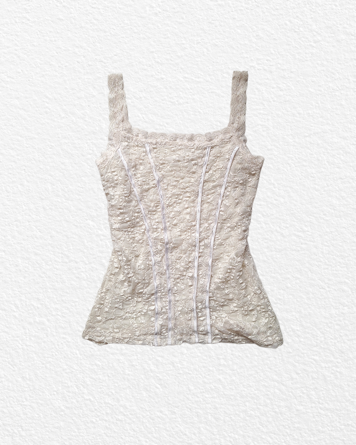 Vintage White Corset Top - S