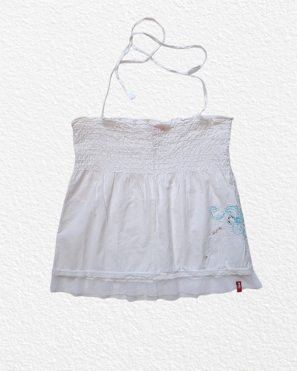 Made in France white halter top -M