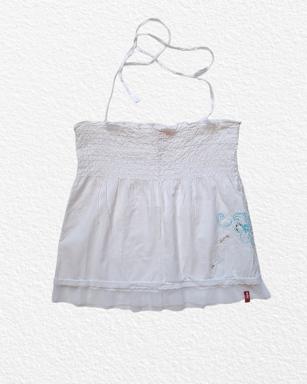 Made in France white halter top -M