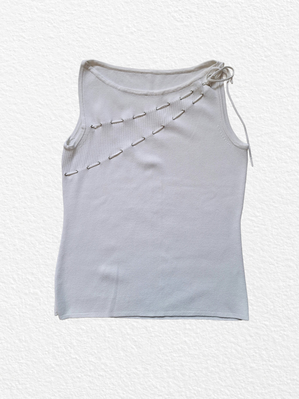 White Sleeveless Top