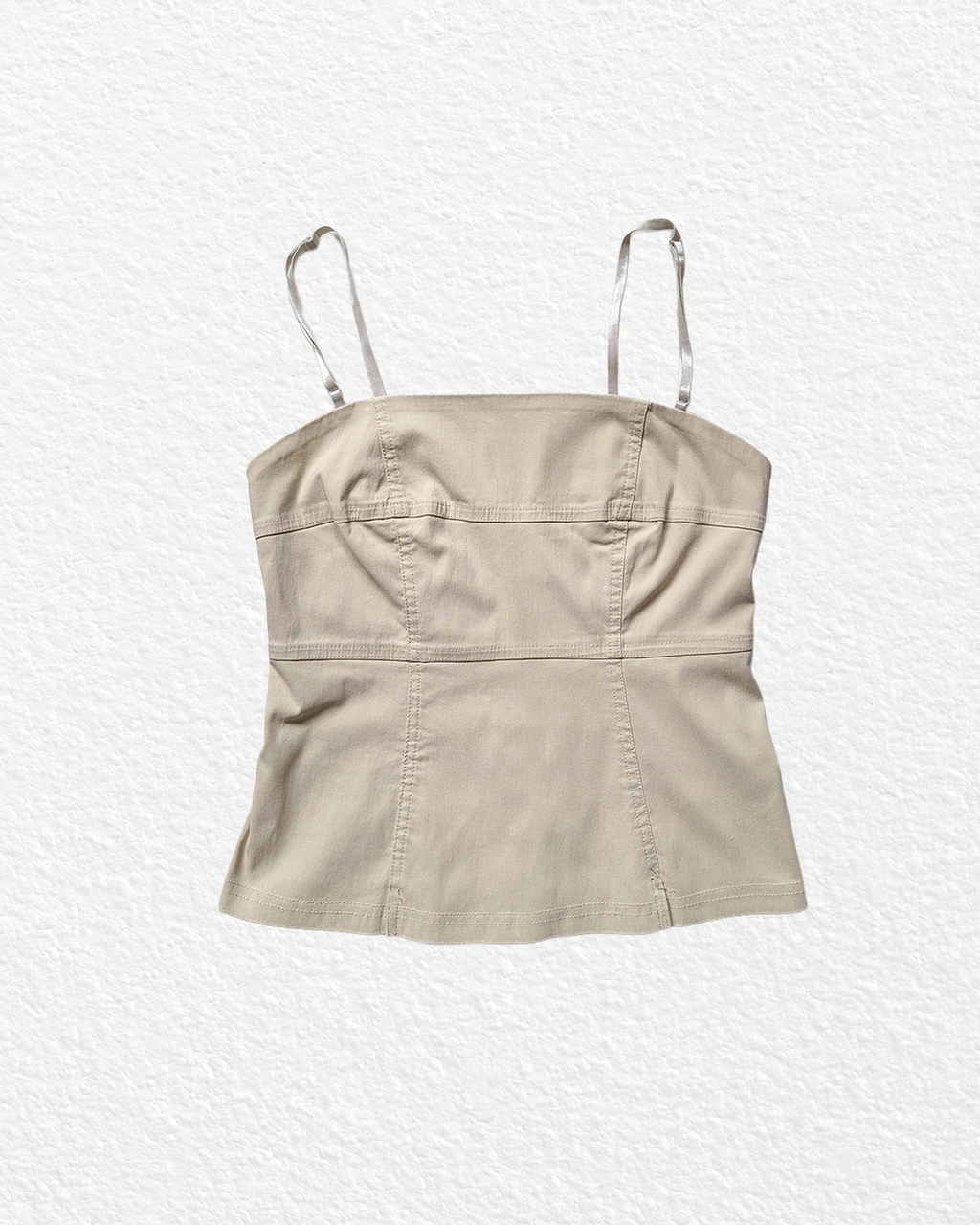 Beige Cotton Corset - S