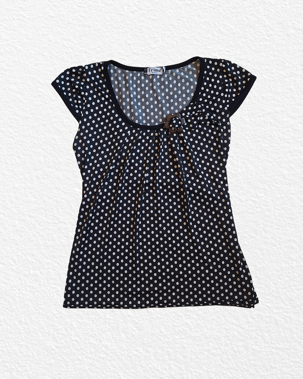 Vintage Polka Dot Tee - XS,S,M