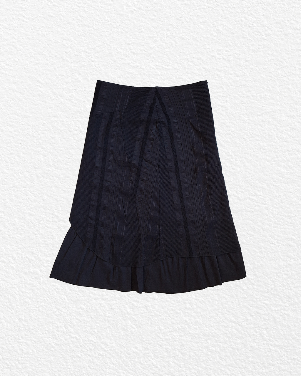 Vintage Black Knee-Length Skirt - S,M