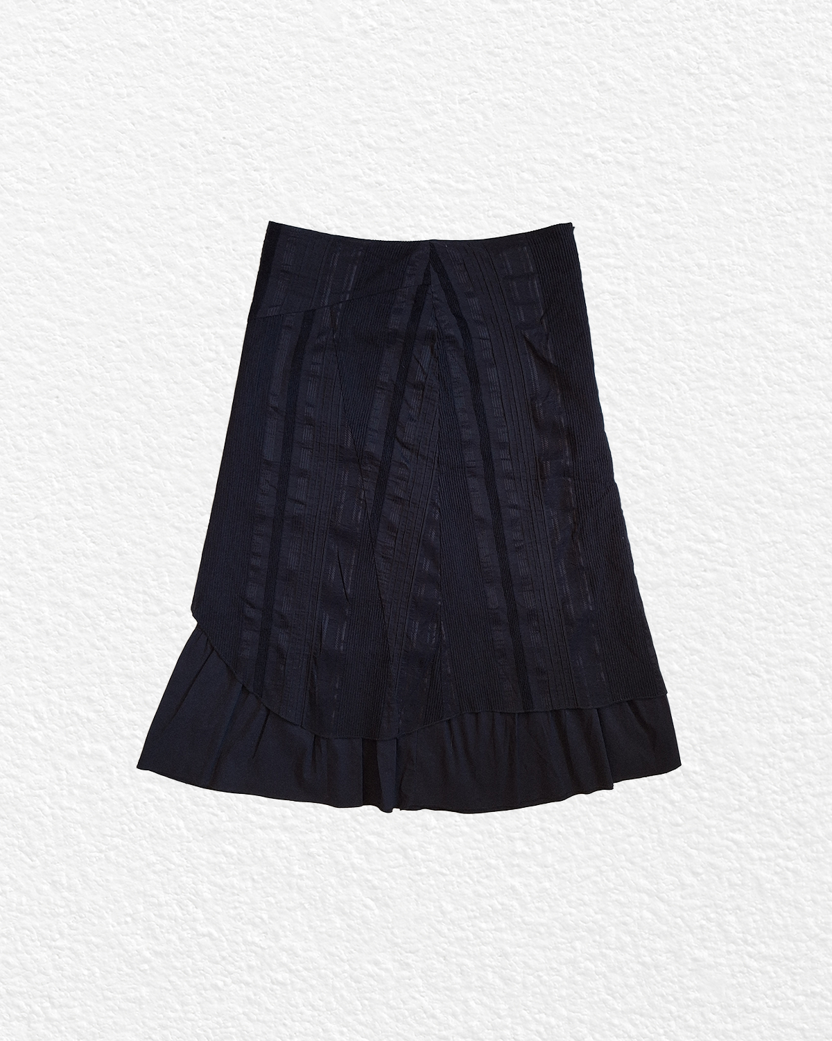 Vintage Black Knee-Length Skirt - S,M