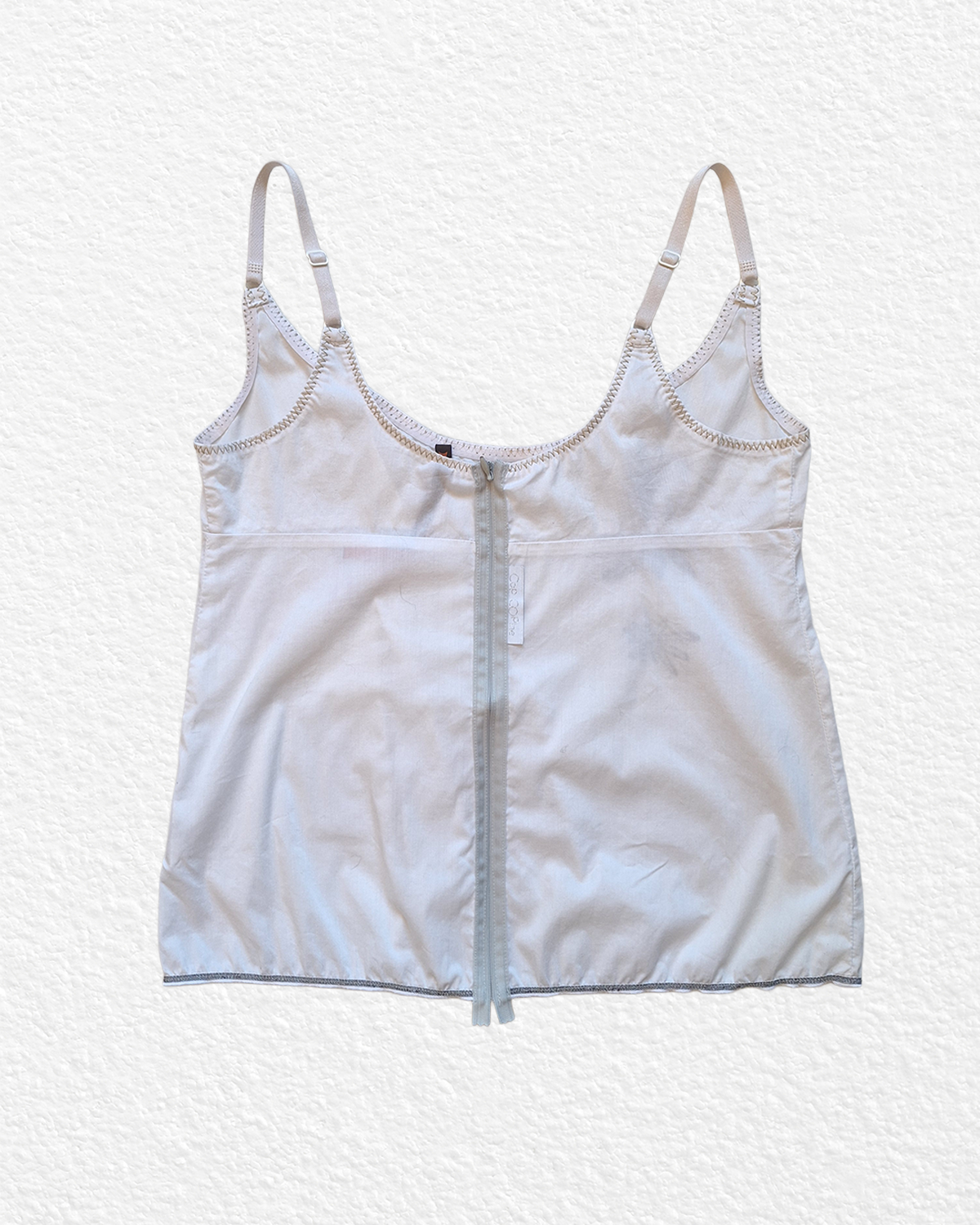 Cop Copine White Top with zip - S