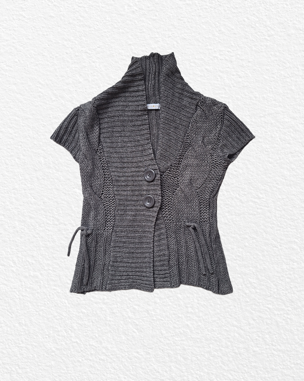 Grey Vintage Cardigan - M