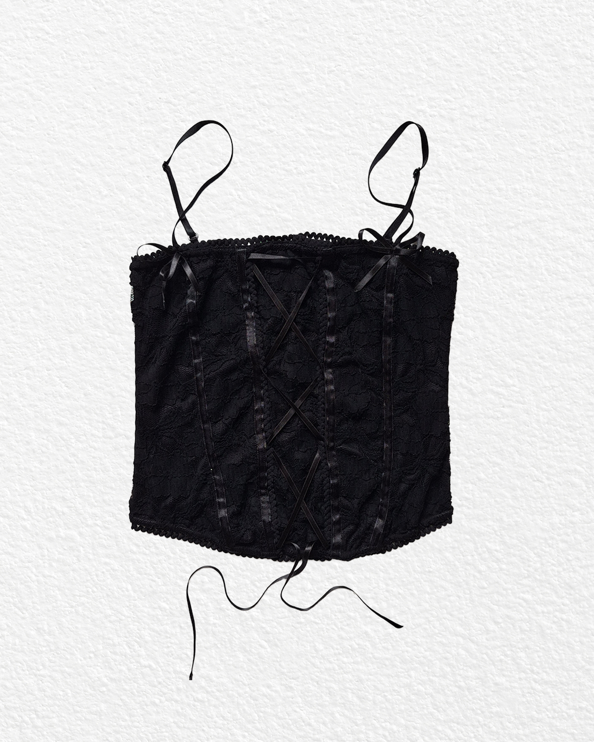 Vintage Black Corset - S, M