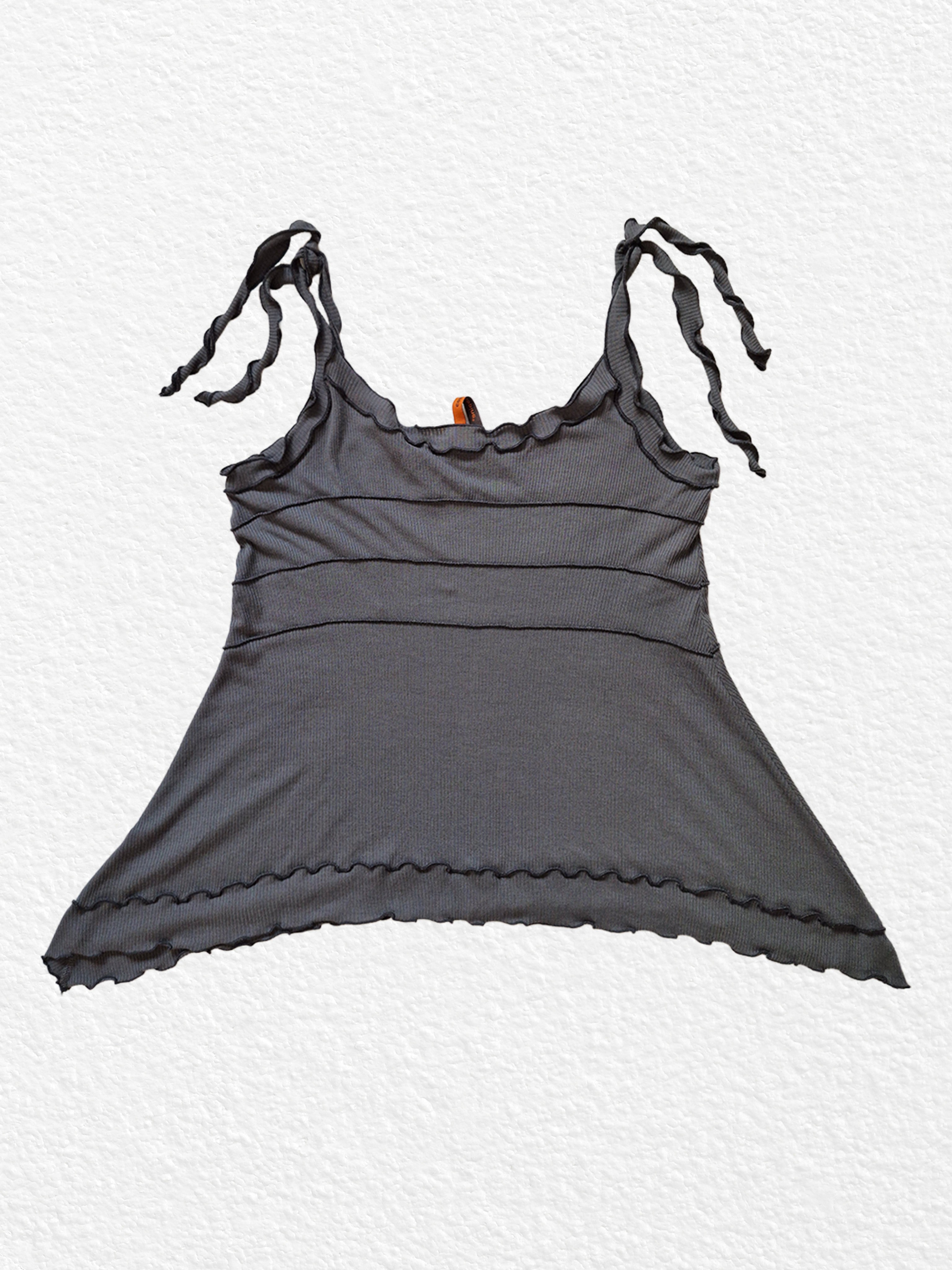 Cop Copine grey sleeveless top with floral print