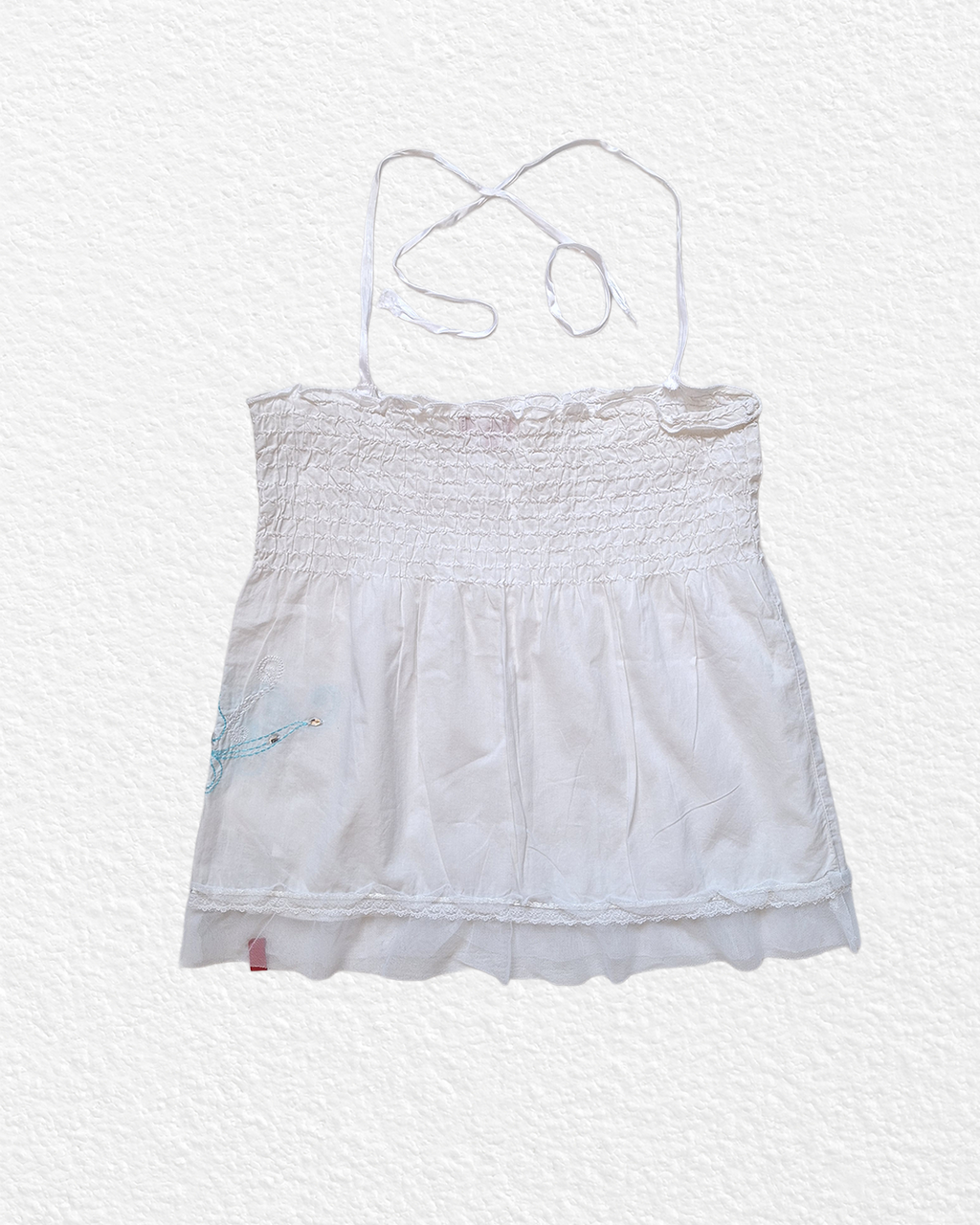 Made in France white halter top -M