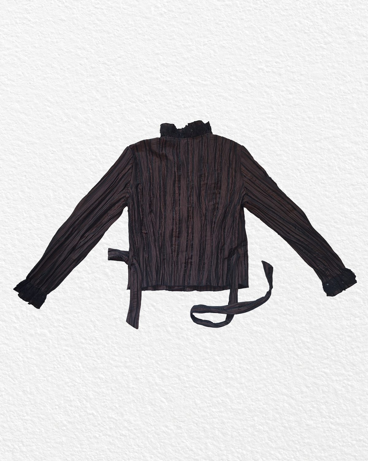 Brown/ Black Japanese-inspired Shirt