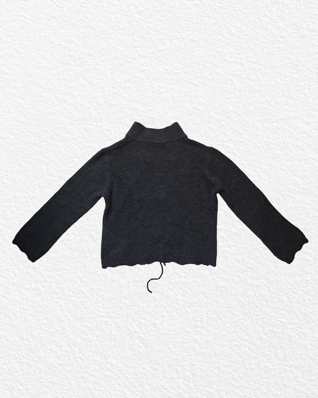 Gray-black wool blend sweater - M