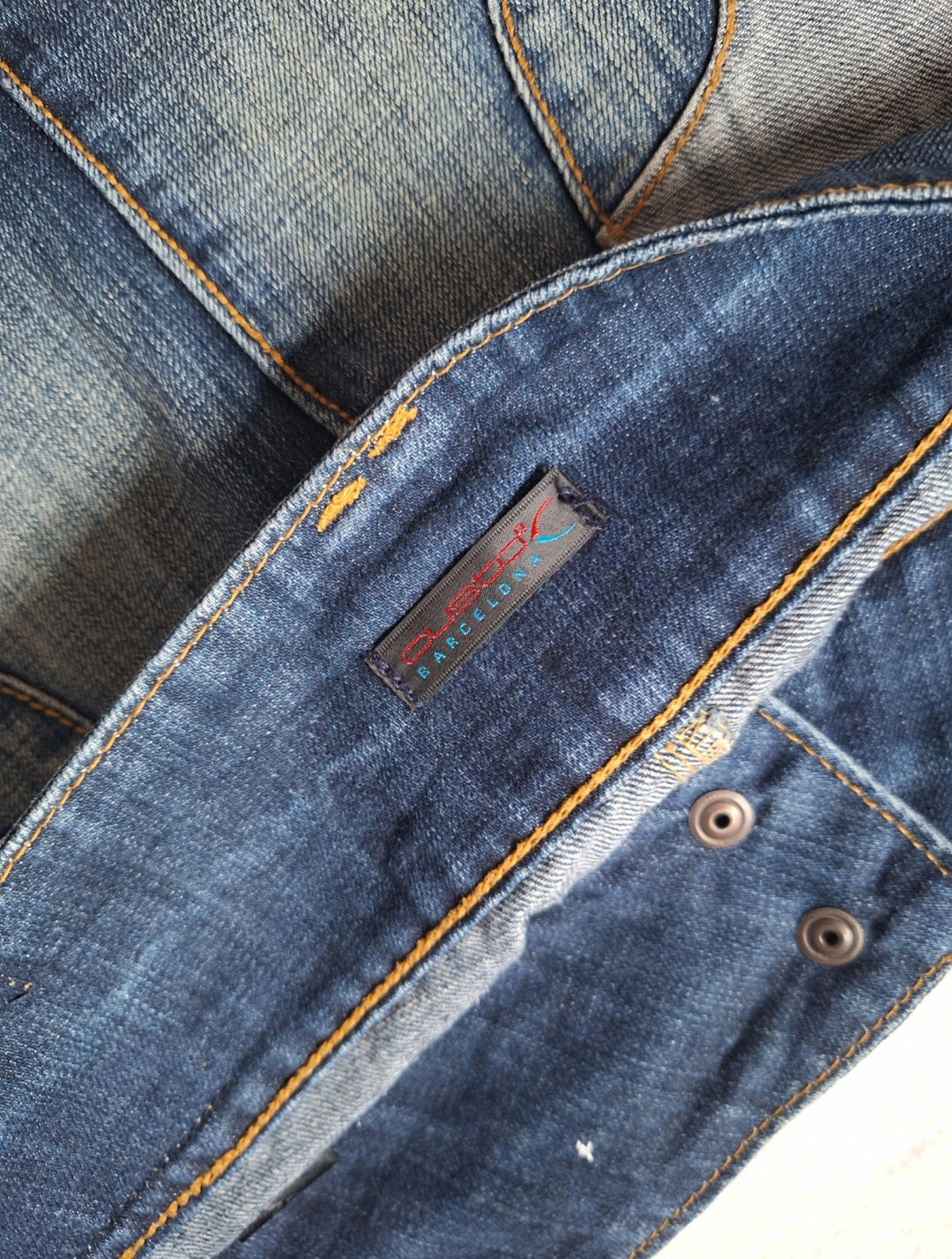 Rare Custo Barcelona Denim Mini Skirt - L