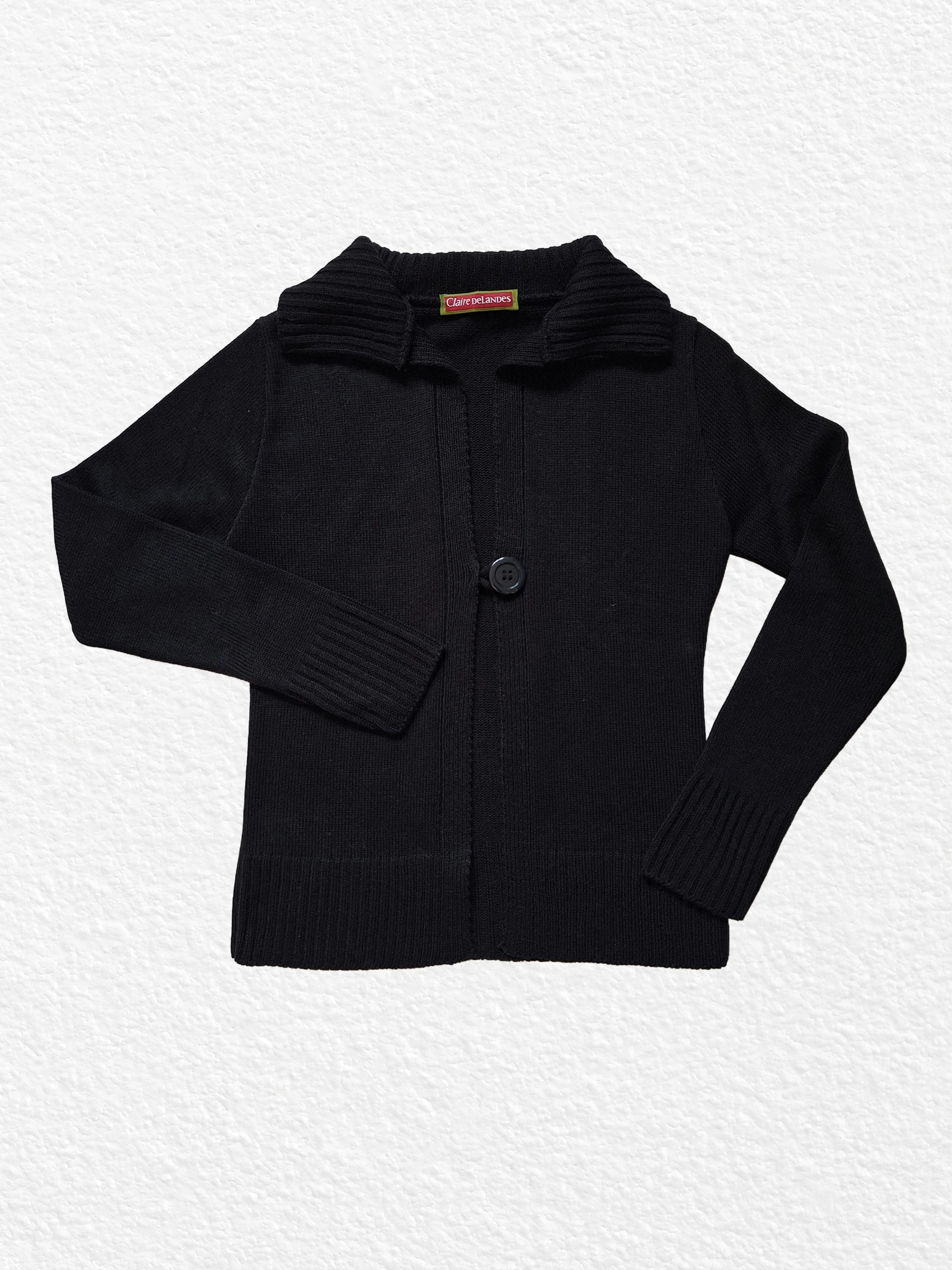 Cameron Black Knit Cardigan