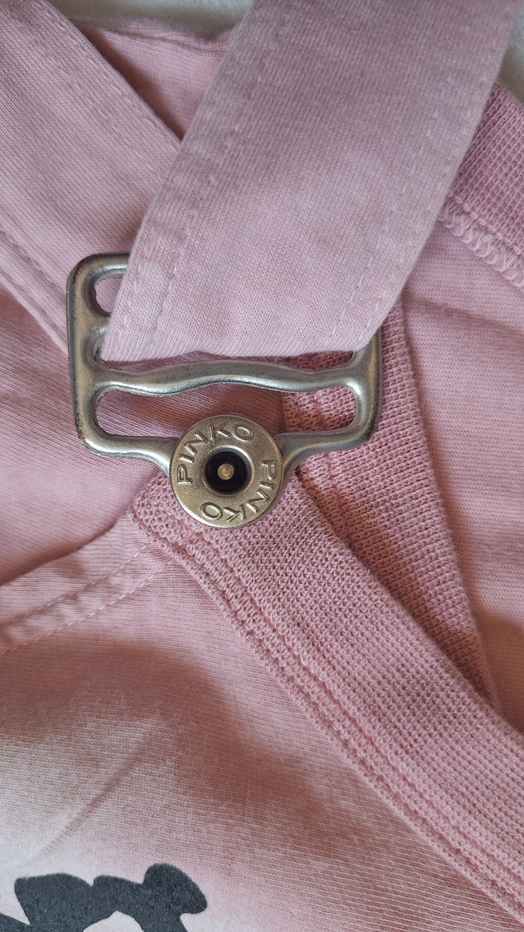 MADE IN ITALY Pinko blush pink graphic tank top — S