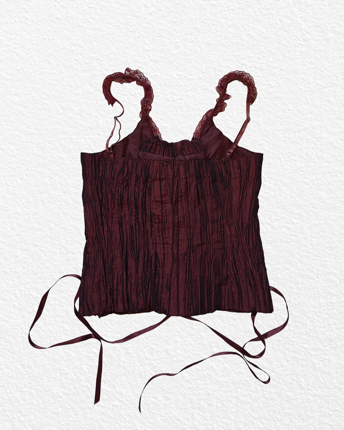 RARE Burgundy Corset