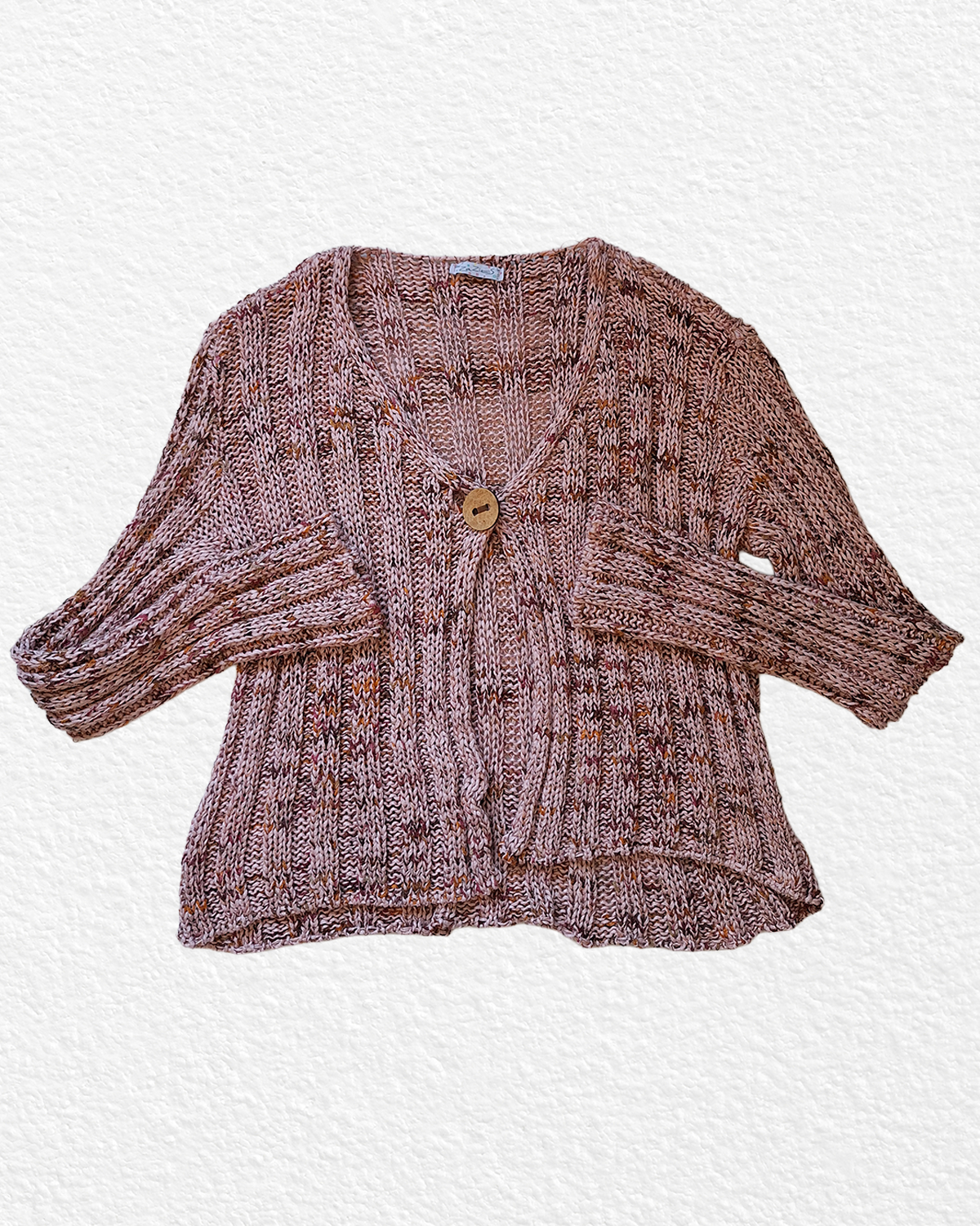 Pink long-sleeved sweater - L