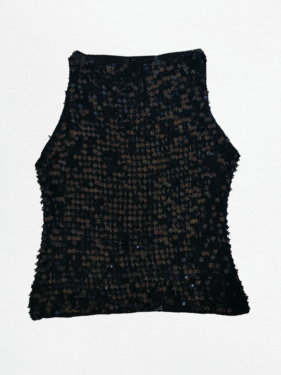 Haut à paillettes noir
